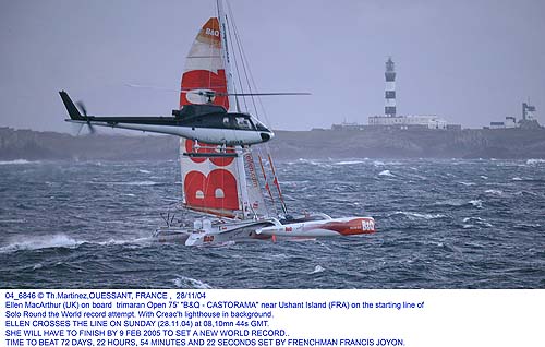 ELLEN MACARTHUR START -NOV 2004