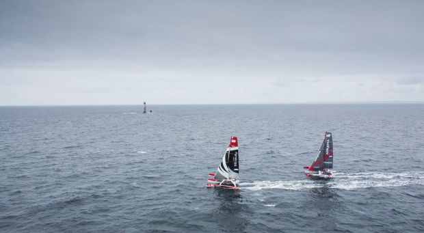 The Transat Bakerly yacht race. The start of solo transatlantic race start from Plymouth UK  - New York. USA. Image licensed to Lloyd Images