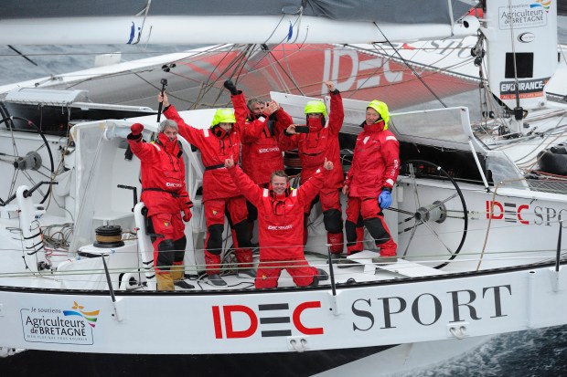 Photo Francois Van Malleghem / DPPI / IDEC Sport Celebration onboard